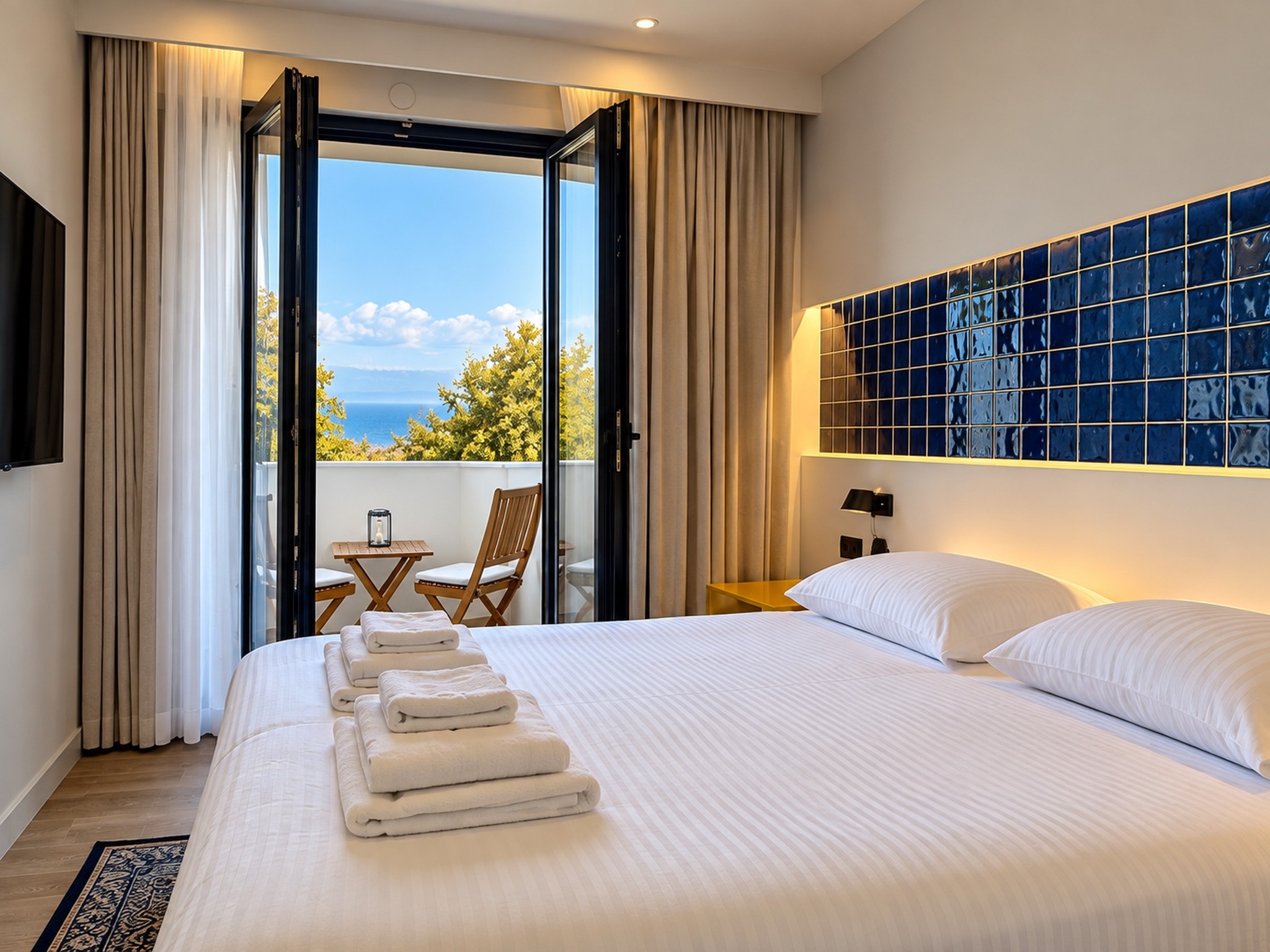 Aetheria Resort suite with Aegean Sea view in Therma, Samothrace