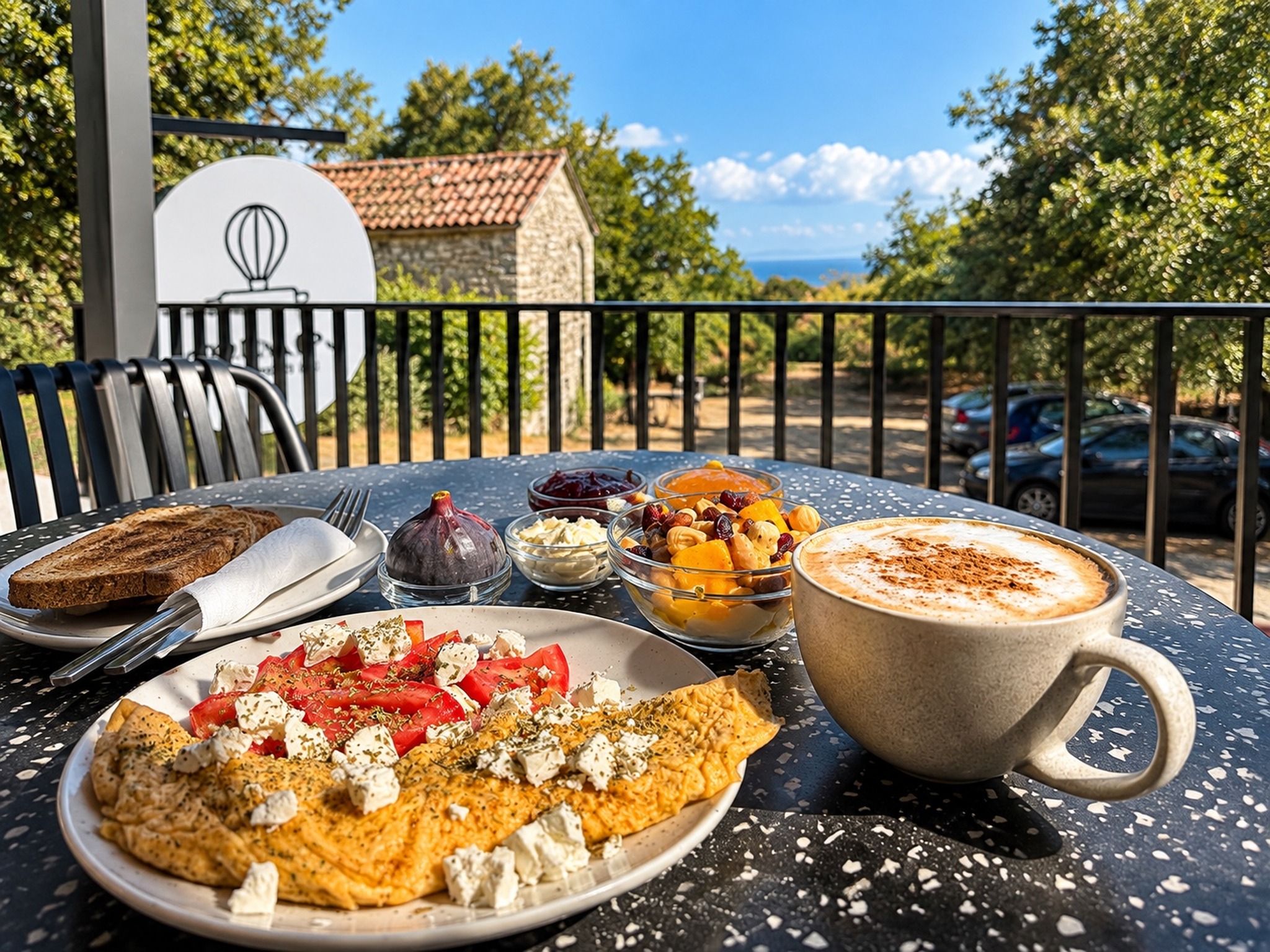 Breakfast at Aetheria Resort in Samothrace