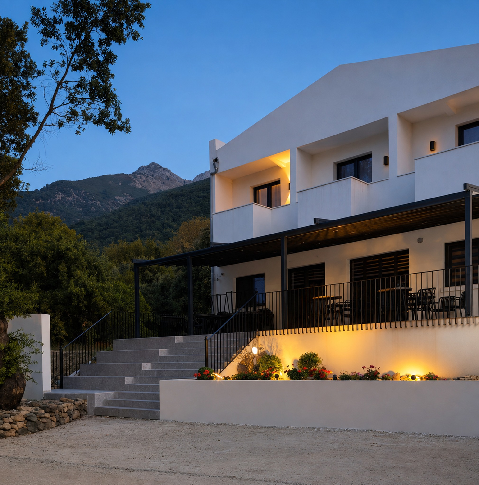 Aetheria Resort exterior in Therma, Samothrace